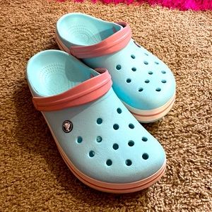 Baby blue crocs